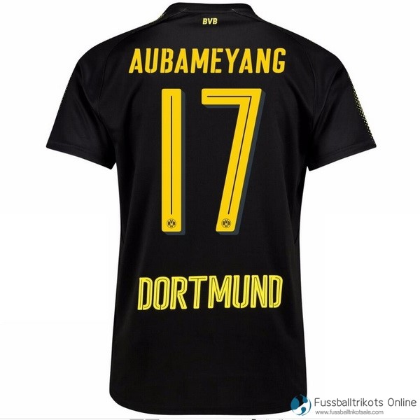 Borussia Dortmund Trikot Auswarts Aubameyang 2017-18 Fussballtrikots Günstig